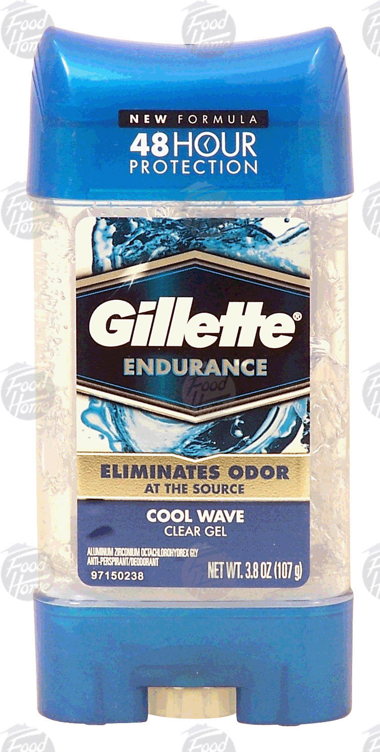 Gillette Endurance clear gel, anti-perspirant/deodorant, cool wave Full-Size Picture